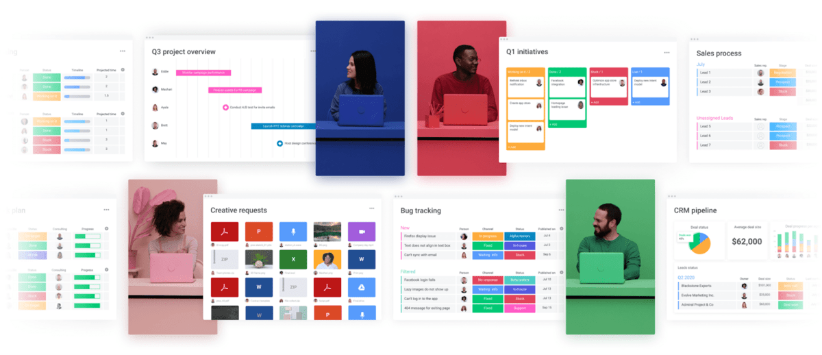 monday.com's team management features monday.com's team management features
